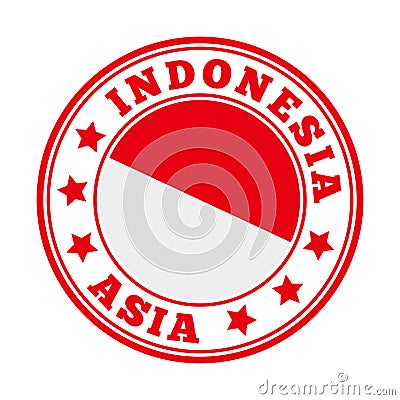 Indonesia sign. Vector Illustration