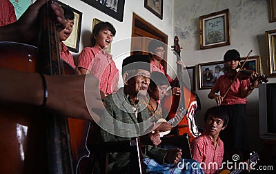 Indonesia traditional music maestro Editorial Stock Photo