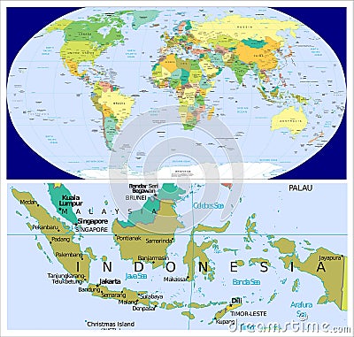 Indonesia & World Stock Photo