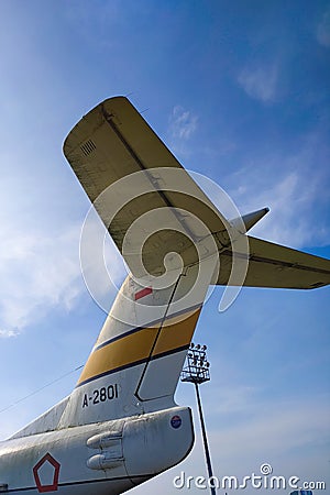 Indonesian airforce Fokker F28 Editorial Stock Photo