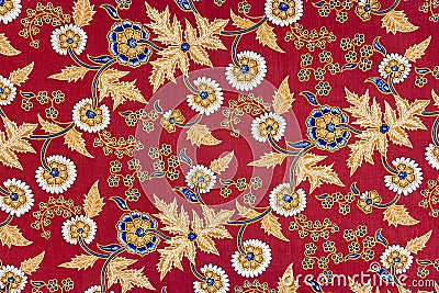 Indonesian Batik Sarong Stock Photo