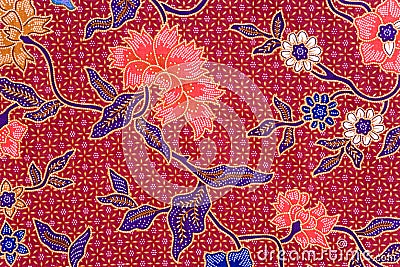 Indonesian Batik Sarong Stock Photo