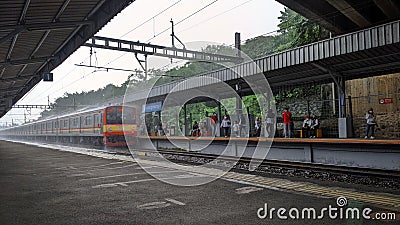 Indonesian commuter Line Editorial Stock Photo