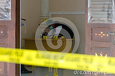 Indonesian Crime Scene Competition Editorial Stock Photo