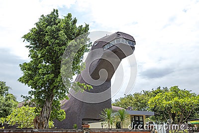 Jakarta, Indonesia, Taman Mini Park - `beautiful Indonesia in miniature`. Museum Komodo. Editorial Stock Photo