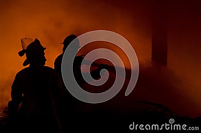 INDONESIAN FIRE FIGHTERS Editorial Stock Photo
