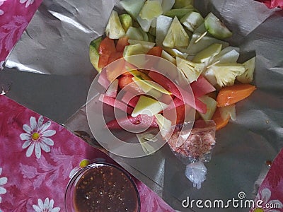 Indonesian Fruits salad, deliciousand healhy Stock Photo