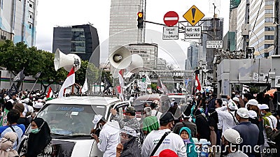 Indonesian Muslim Protest Editorial Stock Photo
