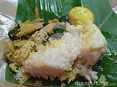 Indonesian original cuisine nasi padang Stock Photo