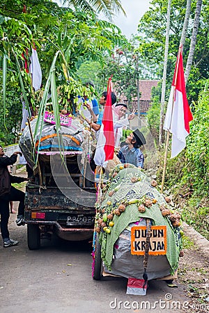 Indonesian people celebrate independence Day Editorial Stock Photo