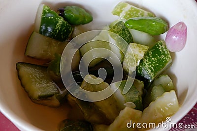 Indonesian pickles Stock Photo