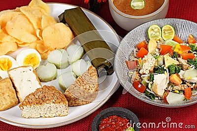 Indonesian salad Stock Photo