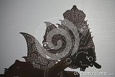 Indonesian shadow puppet theatre wayang kulit Editorial Stock Photo