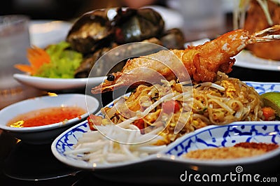 Indonesian and Thailand cuisine Stock Photo