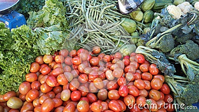 Indonesian vegetable tomato and anothers Stock Photo
