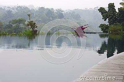 An Indonesian Water Oasis Stock Photo