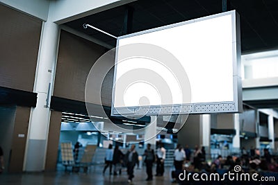 Indoor Advertising billboards. Stock Photo