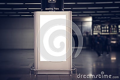 Indoor Advertising billboards Stock Photo