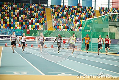 Indoor Cup Championships in Istanbul - Turkey. Editorial Stock Photo