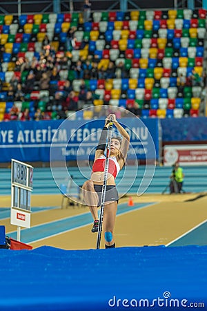 Indoor Cup Championships in Istanbul - Turkey. Editorial Stock Photo