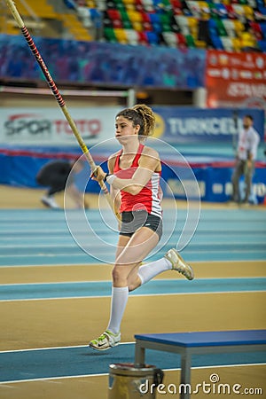 Indoor Cup Championships in Istanbul - Turkey. Editorial Stock Photo