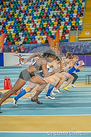 Indoor Cup Championships in Istanbul - Turkey. Editorial Stock Photo