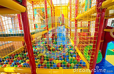 Indoor playground for children Stock Photo