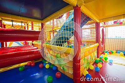Indoor playground for children Stock Photo