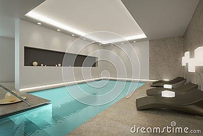 Indoor Pool Stock Photo