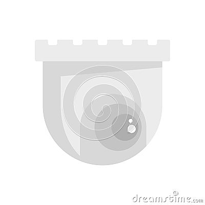 Indoor security camera icon flat isolated vector Vector Illustration