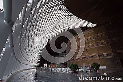 An indoor view of China National Centre for the performing Arts Editorial Stock Photo