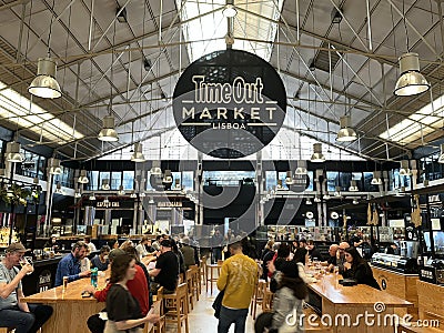 Indoor view of Timeout marketplace Editorial Stock Photo