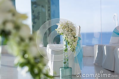 Indoor wedding Scene Stock Photo