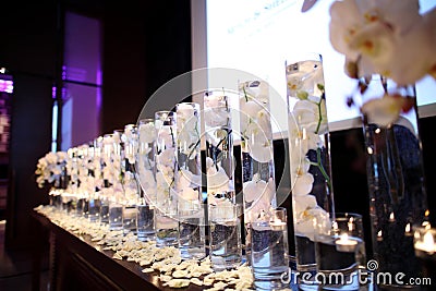 Indoor wedding Scene Stock Photo