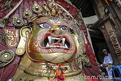 Indra Jatra festival in Kathmandu, Nepal Editorial Stock Photo