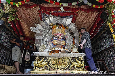 Indra Jatra festival in Kathmandu, Nepal Editorial Stock Photo