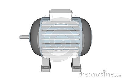 Induction motor , Illustrator design Stock Photo