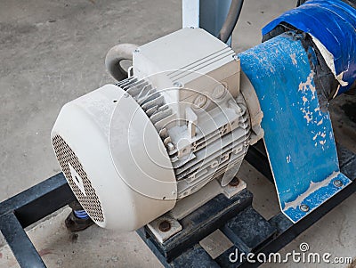 Induction motor Stock Photo