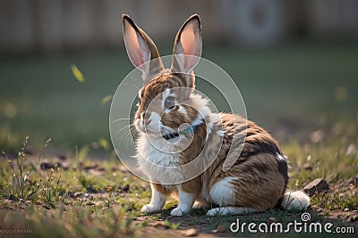 Cuteness Overload: Adorable and Charming Rabbit Stock Photo