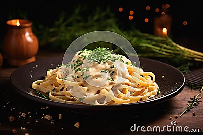 Indulge in a Perfect Pasta Celebration: A Festive November Promo Stock Photo
