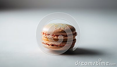 Indulgent French macaroon stack, a sweet celebration generated by AI Stock Photo