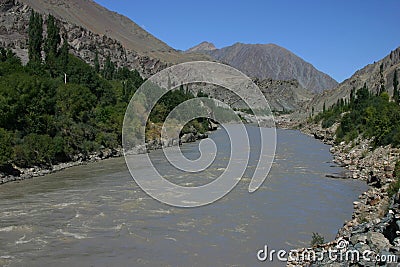 Indus river Stock Photo