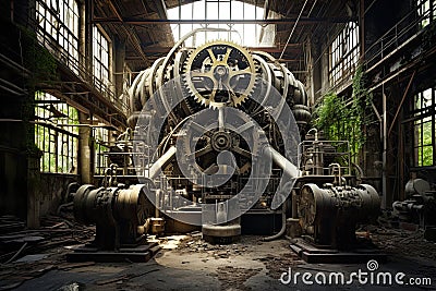 Industrial Aesthetics. Beauty in the Mechanical Stock Photo