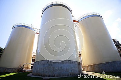 Industrial agriculture silo Stock Photo