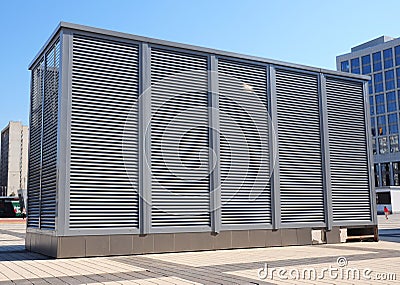 Industrial air conditioning and ventilation systems. Ventilation system of factory. HVAC as Heating Ventilating Air Conditioning. Stock Photo
