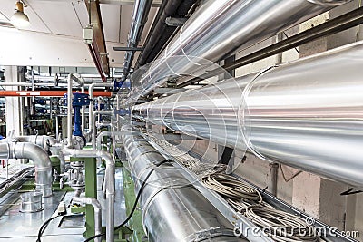 Air ducts in a industry Stock Photo