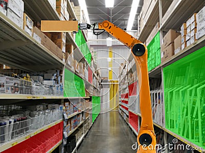 Industrial and automated storage technology Stock Photo