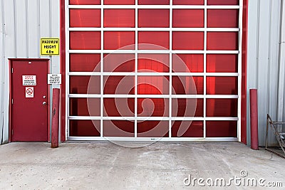 Industrial Bay Door Stock Photo