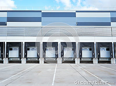 Industrial building and commercial warehouse Stock Photo