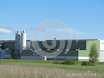 Industrial buildings ant tanks Stock Photo